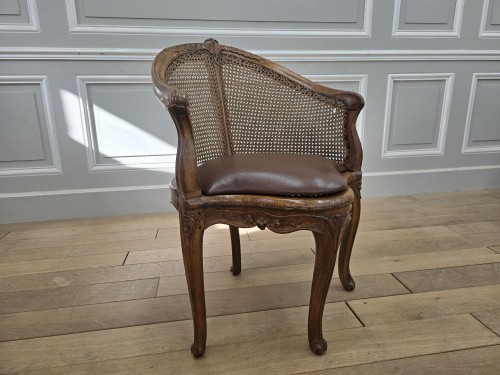 Louis XV - Fauteuil de bureau d'époque Louis XV