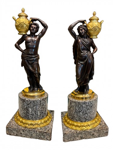 Sculptures in bronze, late 18th century