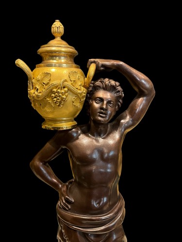 XVIIIe siècle - Sculpture en bronze fin 18e