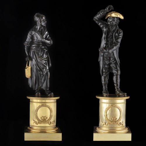 Sculpture  - Pair of bronze sculptures signed “THOMIRE A PARIS”