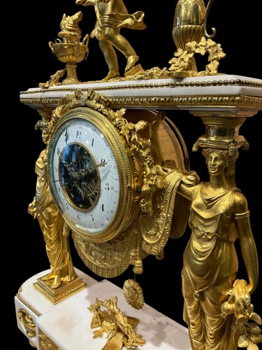 Monumental Louis XVI portico clock - 