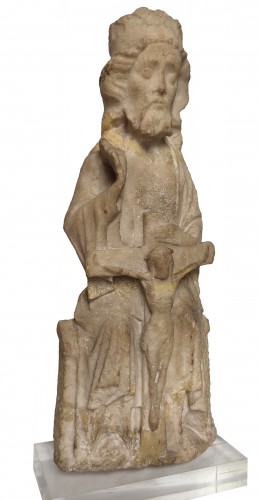 Trinity, or alabaster throne of grace, Nottingham, 15th century - Sculpture Style Middle age