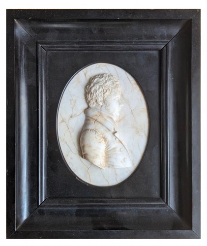 Alabaster portrait of a man, attributed to Leonhard Posch