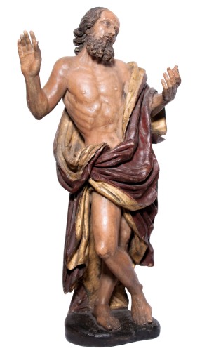 St Jerome figure in alabaster, southern Italy early XVII th c. - Louis XIII