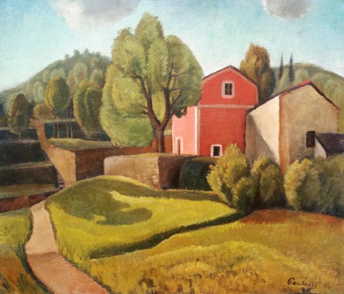 Italian Landscape - Enrico PAULUCCI (1901-1999)