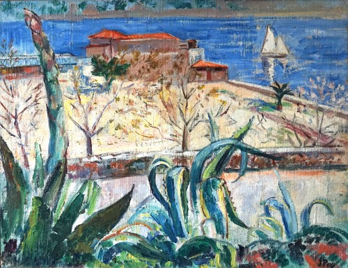 Jean Puy (1876-1960), paysage de Méditerranée , vers 1925