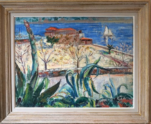 Tableaux et dessins Tableaux du XXe siècle - Jean Puy (1876-1960), paysage de Méditerranée , vers 1925