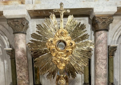 Antiquités - Spectacular Vermeil Monstrance - 1837 to 1846