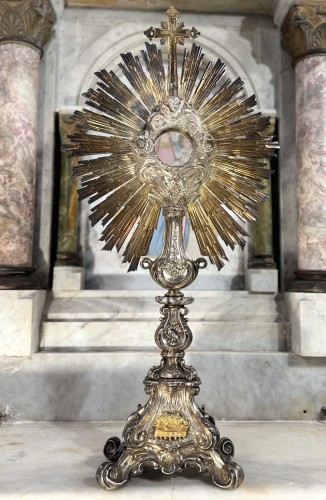 Large Silver Monstrance Offered By Napoleon III In 1867 - 