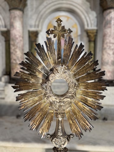 Large Silver Monstrance Offered By Napoleon III In 1867 - Napoléon III