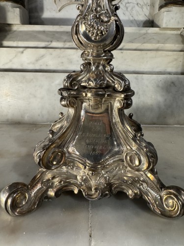 Napoléon III - Large Silver Monstrance Offered By Napoleon III In 1867