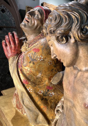  - Double buste reliquaire fin XVIIe siècle