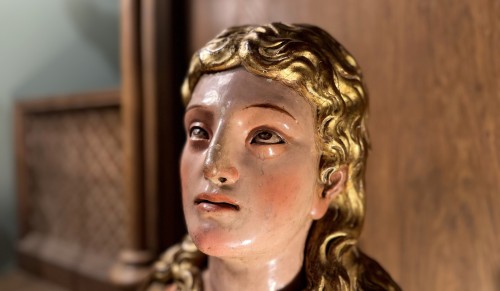 Religious Antiques  - 6th Century Reliquary Bust Of Mary Magdalene