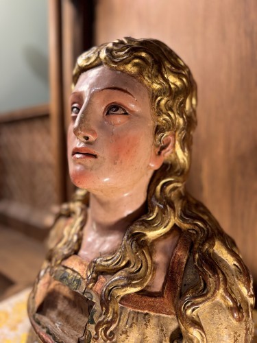 6th Century Reliquary Bust Of Mary Magdalene - 