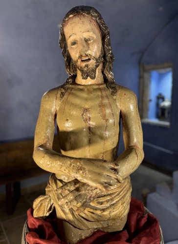 Antiquités - Grand Christ Aux Liens, Italie début XVIe siècle