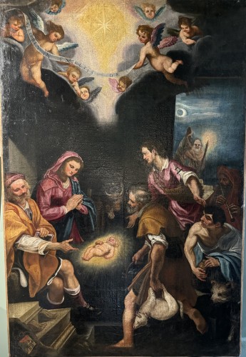 The Adoration Of The Shepherds Florentine School circa 1700 - Paintings & Drawings Style 