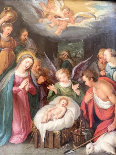 Antiquités - The Adoration Of The Shepherds Circa 1620   