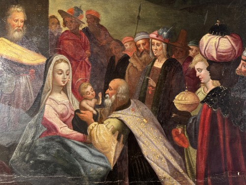 The Adoration Of The Magi, Antwerp school Circa 1600   - Paintings & Drawings Style Louis XIII