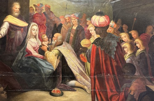 Paintings & Drawings  - The Adoration Of The Magi, Antwerp school Circa 1600  