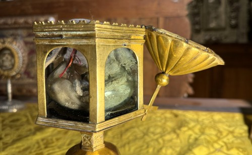 Religious Antiques  - Gothic Reliquary Monstrance Circa 1500 