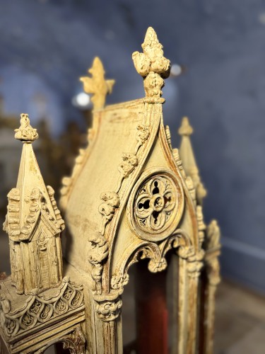 Religious Antiques  - Important Pair Of Neo-gothic Reliquaries, France 19th Century 