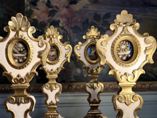 Religious Antiques  - Series Of Four 18th Century  Reliquary Monstrances 