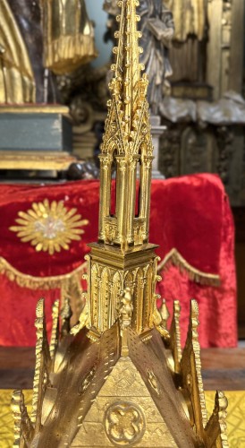 19th century - Neo-gothic Reliquary Shrine – 19th Century 