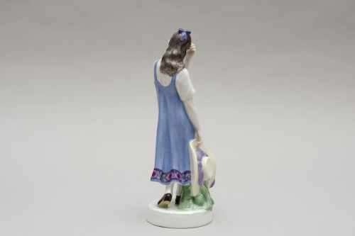 Céramiques, Porcelaines  - Fille au chapeau, Alfred König pour Meissen