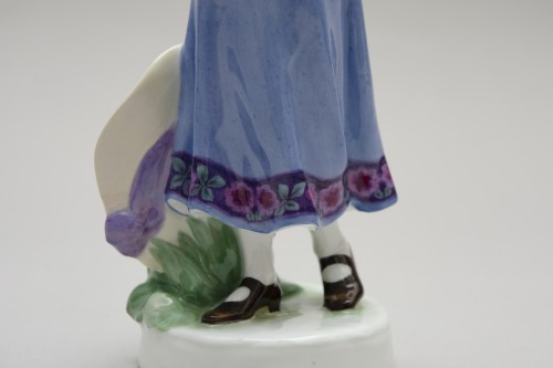 &quot;Girl with hat&quot;, Alfred König for Meissen - 