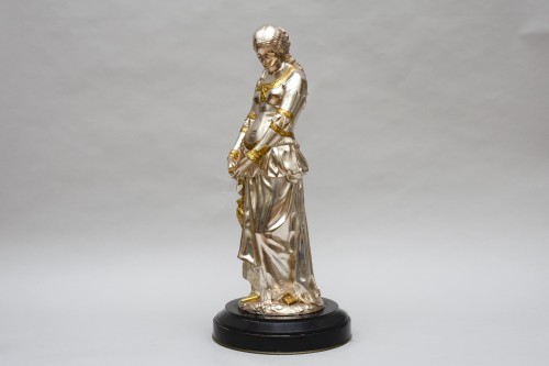 Chatelaine pensive de BOISSEAU Emile André (1842 - 1923) - Sculpture Style Napoléon III