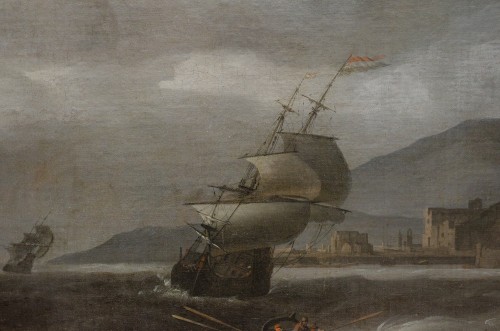 Large seascape by BLANCKERHOFF Jan Theunisz (1628 – 1669) - Louis XIV