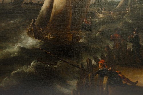 Paintings & Drawings  - Seascape - Pieter van den Velde (1634- c. 1714)