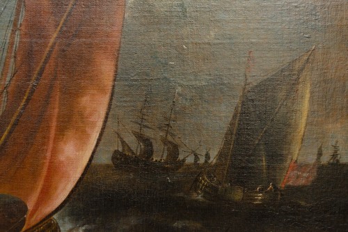 Antiquités - Seascape - Pieter van den Velde (1634- c. 1714)