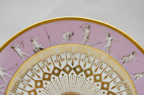  &quot;olympic&quot; plate, Nast in Paris (1783-1835) - Porcelain & Faience Style Empire