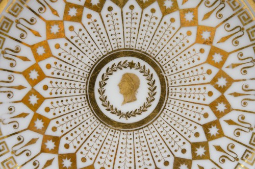 Céramiques, Porcelaines  - Assiette "olympique", Nast à Paris (1783-1835)