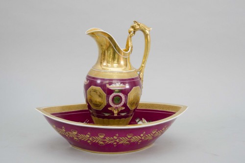 Empire Ewer and basin, Locré Paris - Porcelain & Faience Style Empire