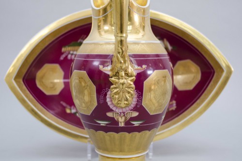 19th century - Empire Ewer and basin, Locré Paris