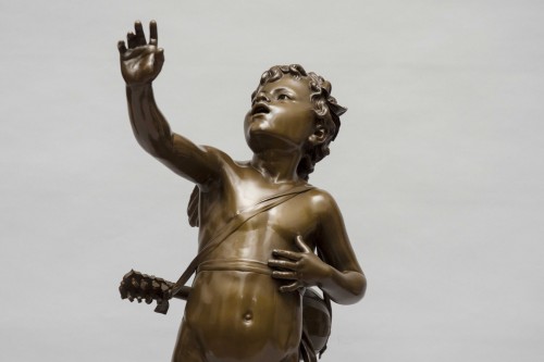 Napoléon III - Large bronze &quot;Amour Chanteur&quot; Eutrope Bouret (1833-1906)