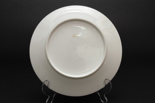 Porcelain & Faience  - Set of six plates with &quot;Buffon&quot; birds, Charles Halley in Paris, Empire