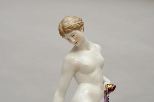 “After the bath”, Meissen porcelain Circa 1883 - Art nouveau