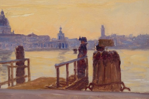 Tableaux et dessins Tableaux XIXe siècle - Venise, Henri Saintin (1846-1899)