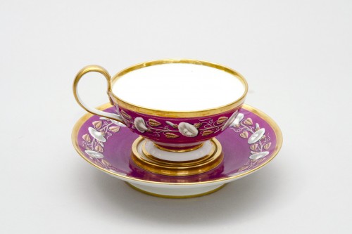 Grande tasse à thé et soucoupe - Nast à Paris 1783-1835 - Empire