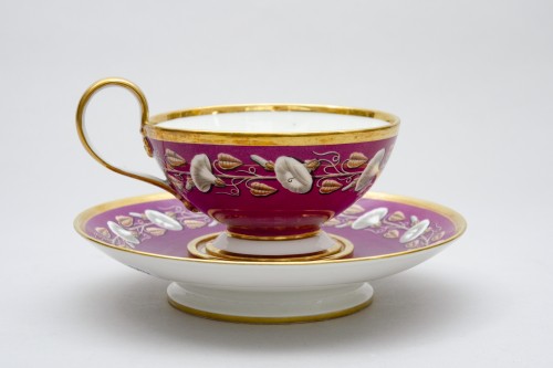 Empire - Grande tasse à thé et soucoupe - Nast à Paris 1783-1835