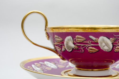 Antiquités - Grande tasse à thé et soucoupe - Nast à Paris 1783-1835