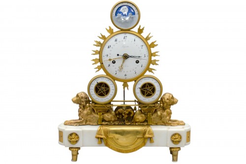 A Louis XVI Skeleton clock by Lepaute à Paris