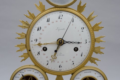 A Louis XVI Skeleton clock by Lepaute à Paris - Louis XVI