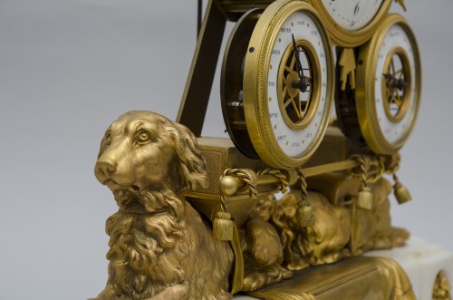 Antiquités - A Louis XVI Skeleton clock by Lepaute à Paris