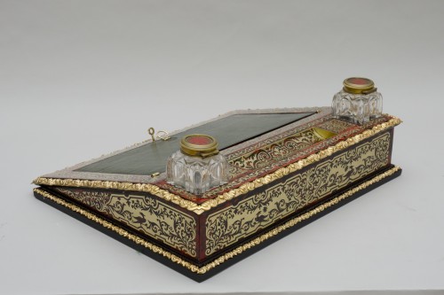 Large writing case in Boulle marquetry - 