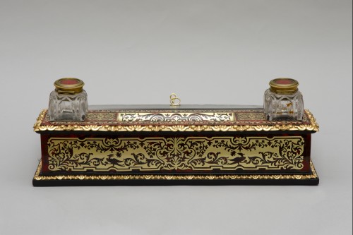 19th century - Large writing case in Boulle marquetry