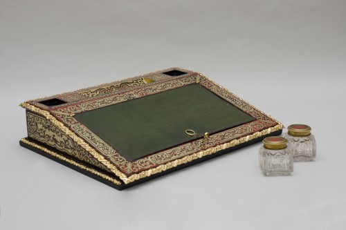 Large writing case in Boulle marquetry - Napoléon III